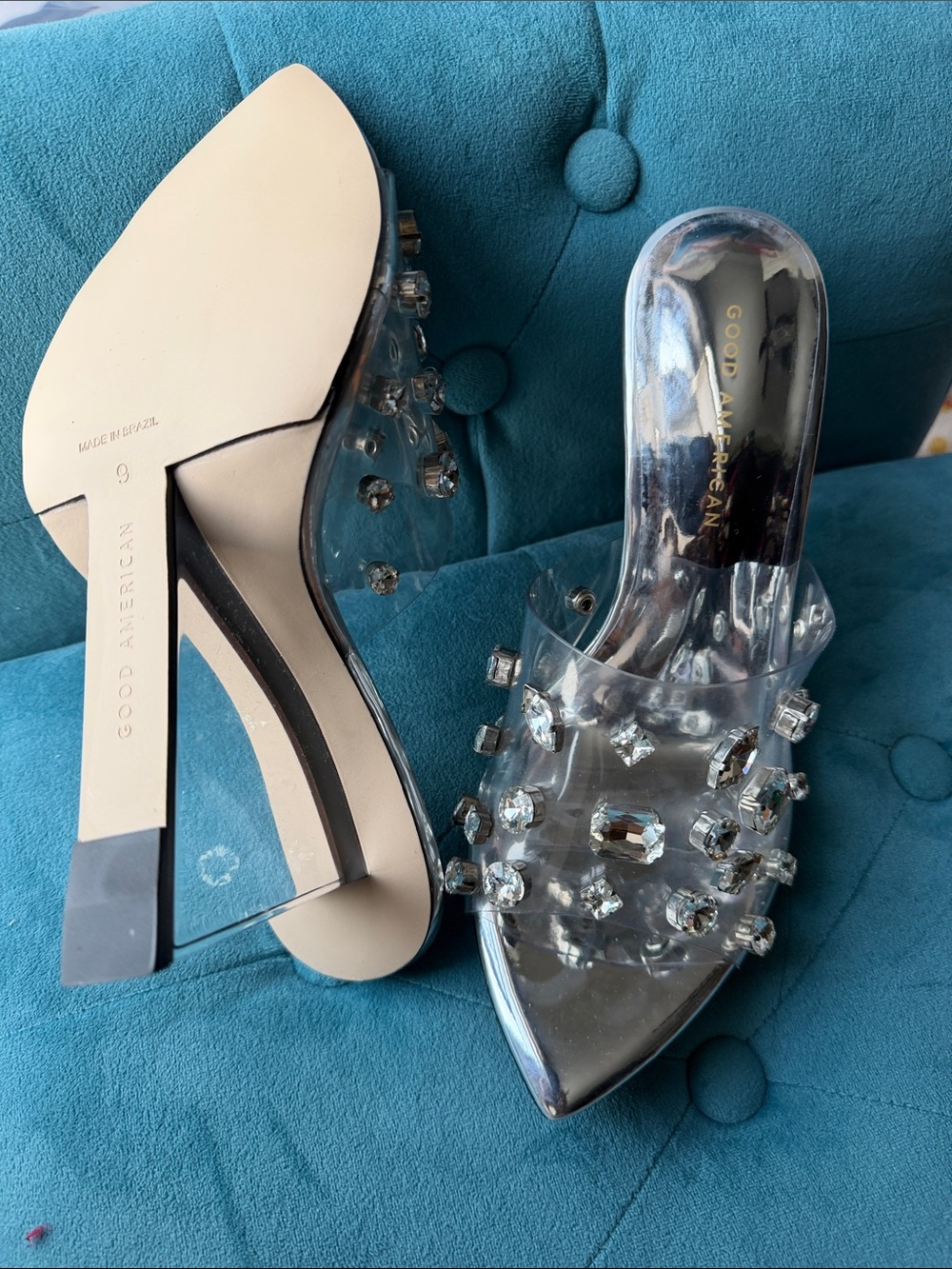 Good American Jeweled Emma Slip Heel - Picture 4 of 14